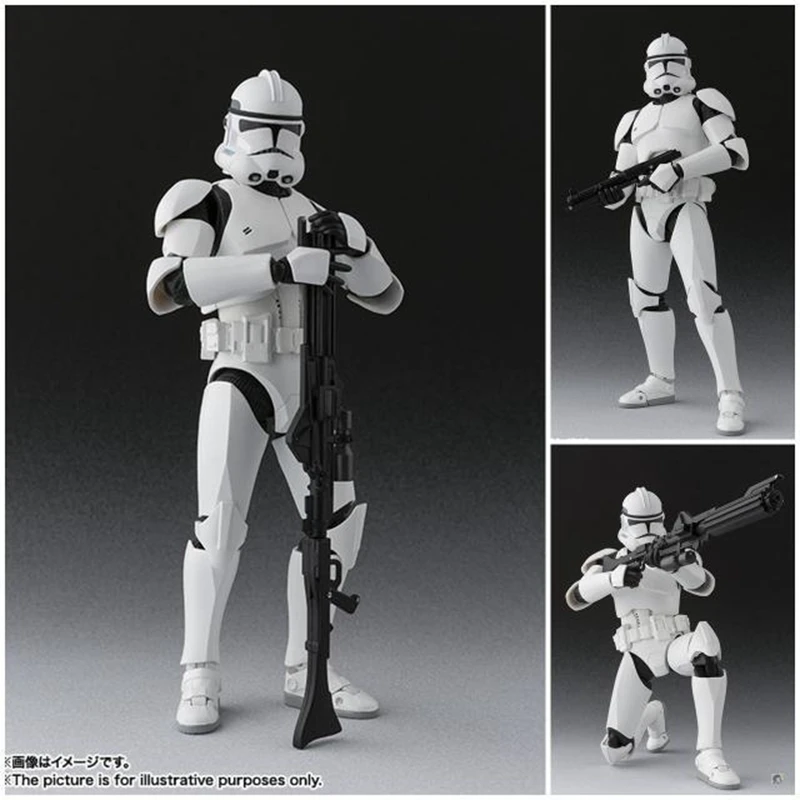Пленка SHFiguarts Star Wars Clone Штурмовик фасе я II ди Azione del ПВХ Рис игрушки коллекция Modello