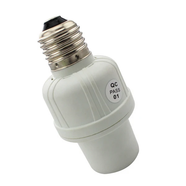 

2015 New Standard AC 220V E27 LED Lamp Bulb Base Light Sensor Automatic Switch Lamp Base Socket BH0312-GK