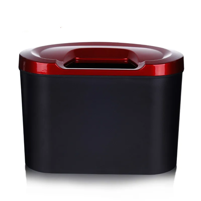 Covered Car Garbage Cans Car Trash Bin Holders Car Sundries Storage