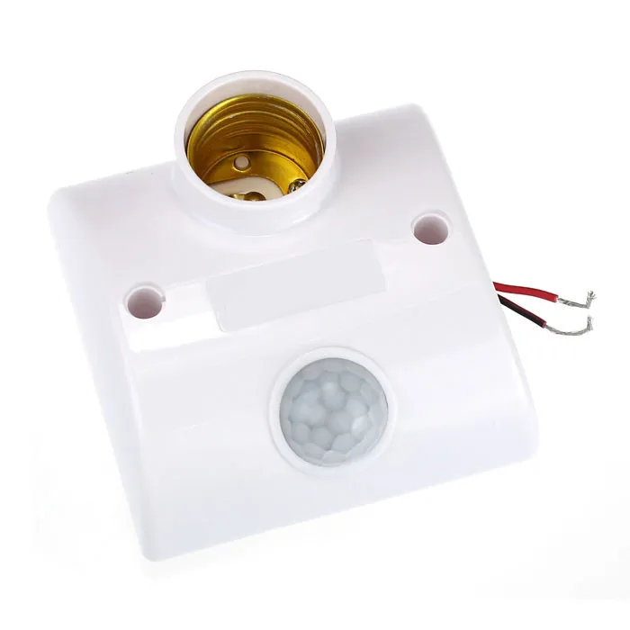 

Lamp Bases E27 AC 220v 50/60HZ Motion Sensing Switch Infrared Motion Sensor Automatic Light Lamp Holder Switch White#5$