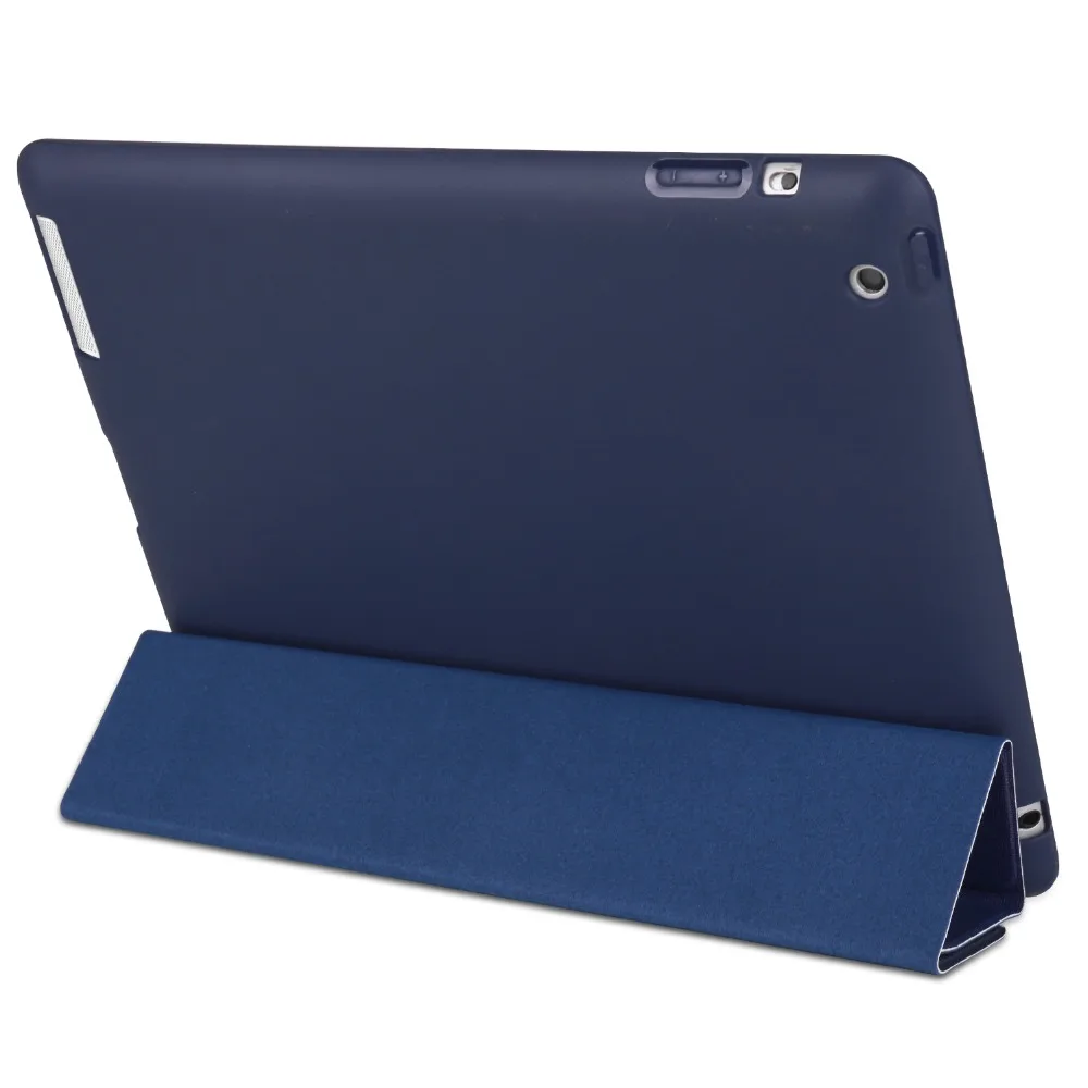 Чехол для Apple iPad 2/3/4 ZAIWJ Умный Магнитный чехол из искусственной кожи с цветным