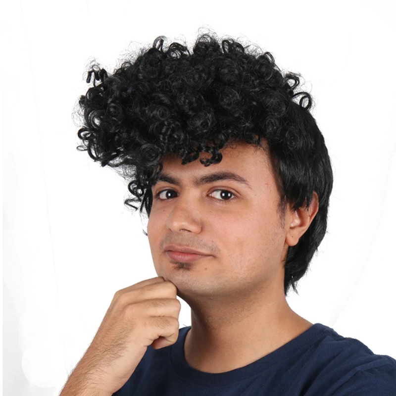 Perruque curly homme Clearance