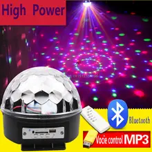 18W Bluetooth LED disco ball light remote control music ball stage effect soundlights DJ magic ball project laser party lights