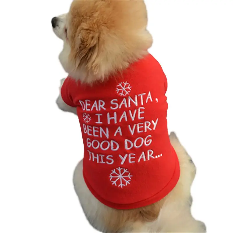 New Christmas Pets Clothes Dog Sweater Puppy Sweatshirt Warm Small Coat