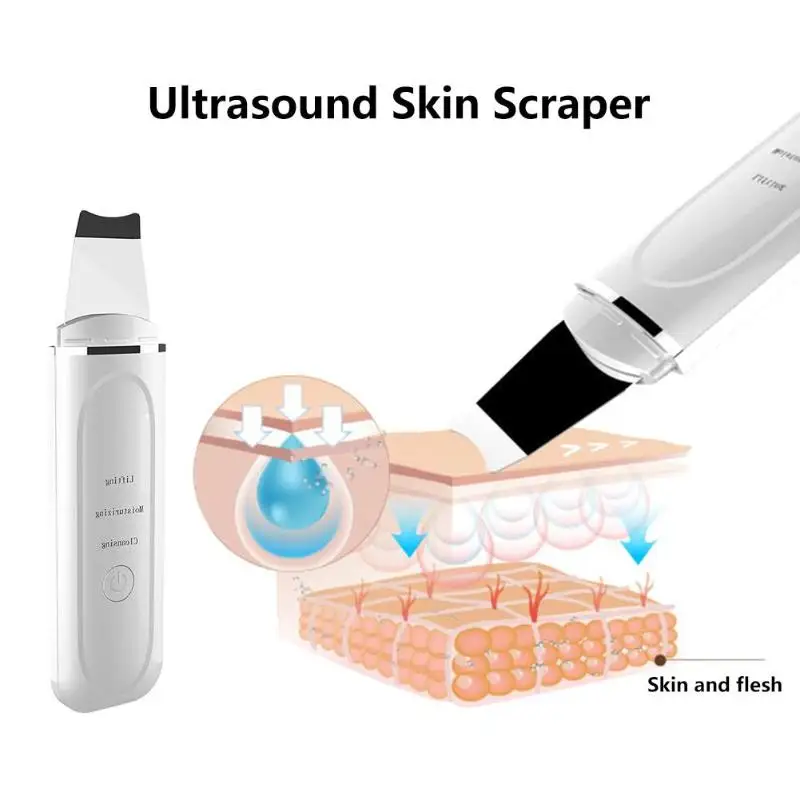 

3 Modes Rechargeable Facial Skin Scrubber Ultrasonic Face Cleaning Device