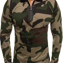 ZOGAA Фирменная новинка футболка с длинным рукавом Военная камуфляжная Мужская футболка s Многоцветный уникальный стиль футболки для мужчин одежда