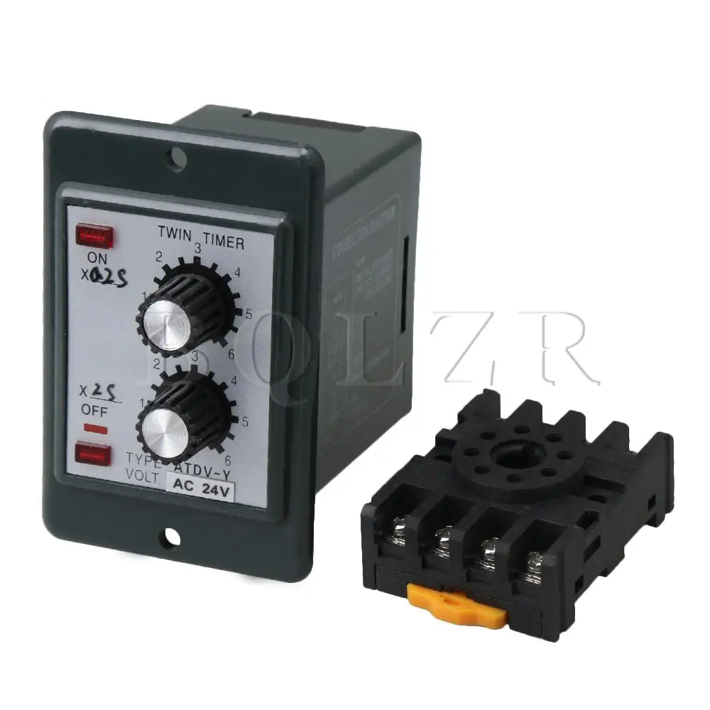 

BQLZR AC 12V Adjustable Repeat Cycle Delays Timer 1.2Sx12S ON OFF Controls