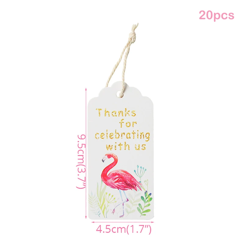 JOY-ENLIFE 20 штук "сделай сам" Птица Фламинго бумажные бирки для подарков этикетки подвесные открытки декоративные шары вечерние украшения аксессуары - Цвет: Flamingo 1