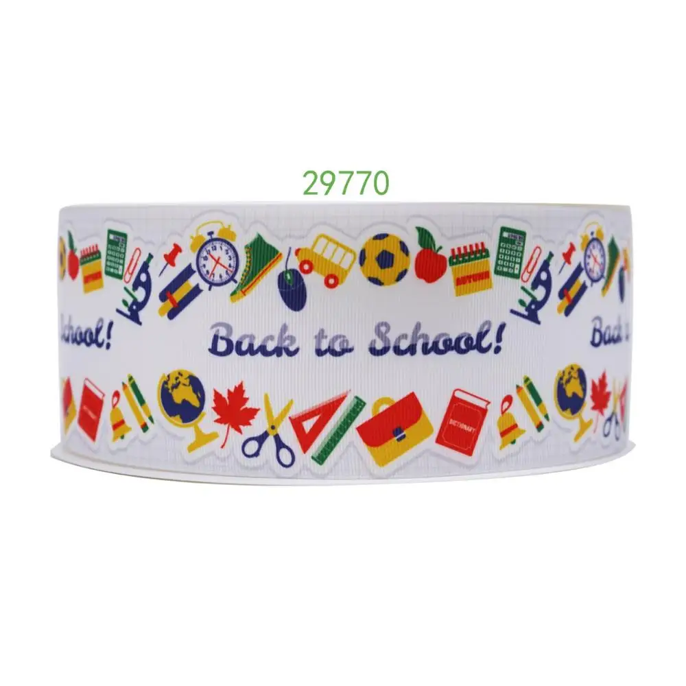 29770 50 ярдов обратно в школу напечатанные grosgrain ленты 29955 - Цвет: 29770