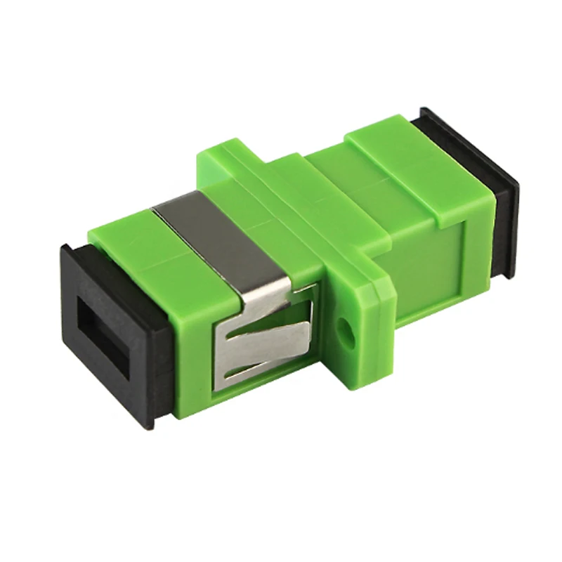 

High quanlity 200pcs/Lot SC APC Adapter Connector Simplex Single mode Plastic Fiber Optic Adapter 0.3dB