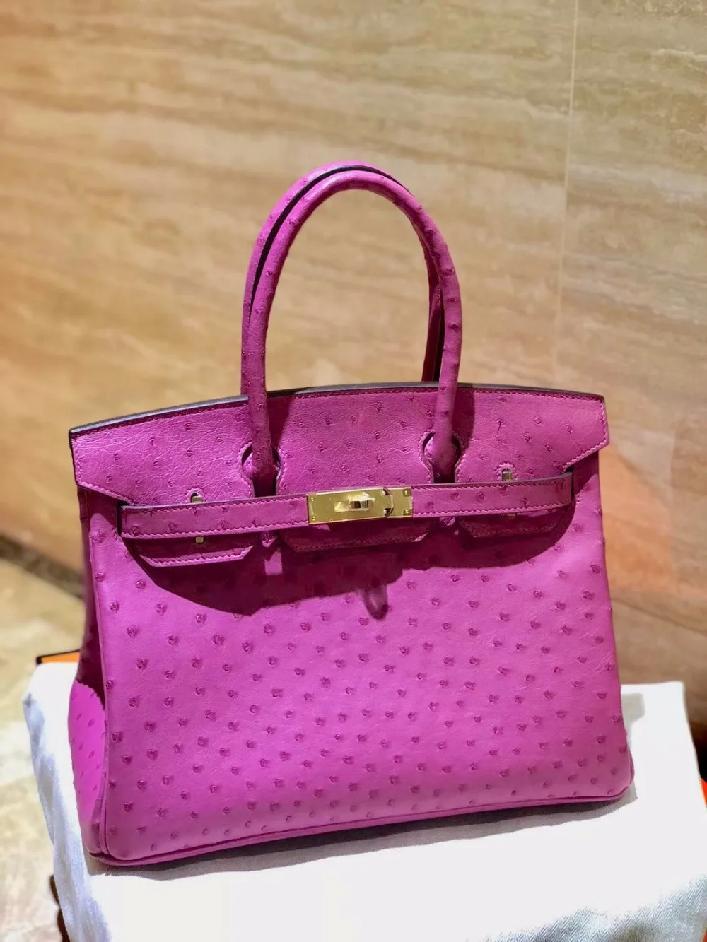 

2018bag for women High quality ostrich skin 100% Real Leather handbags Hand-made Luxury Brand fashion Women's bags Free shipping