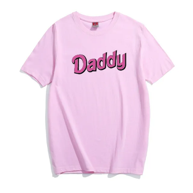 Casual Girls Letter Daddy Printed T Shirts Summer Short Sleeve O Neck 
