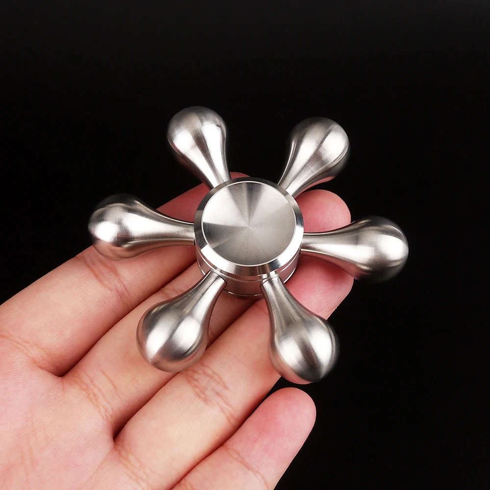 

6-Position Stainless Steel Hand Spinner Detachable Full Metal Fidget Spinner EDC Toy DIY Replacement Part Boy Toy Finger Top