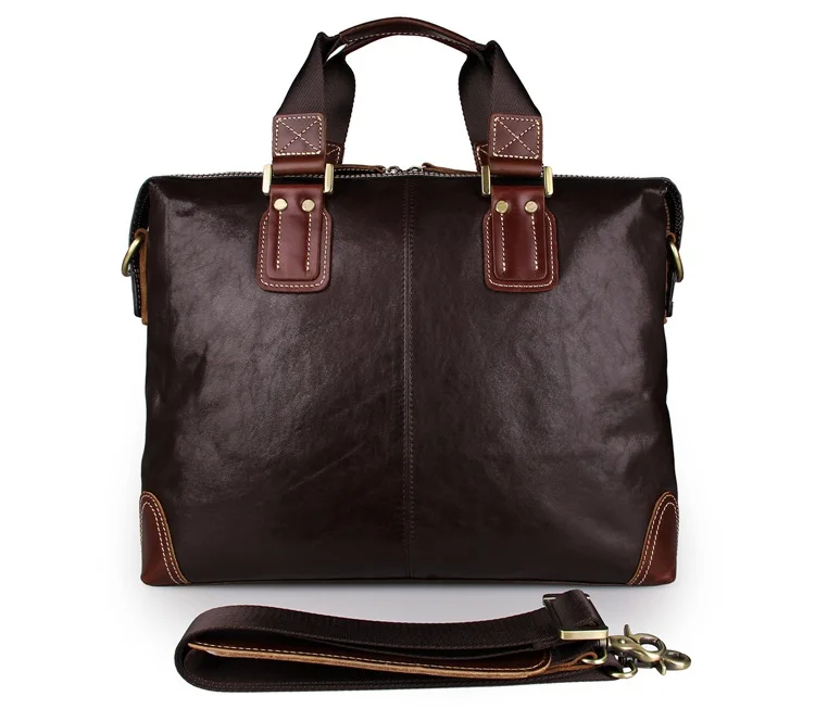 

Free Shipping New JMD Men's Genuine Leather Laptop Briefcase Dispatch Case #7293C