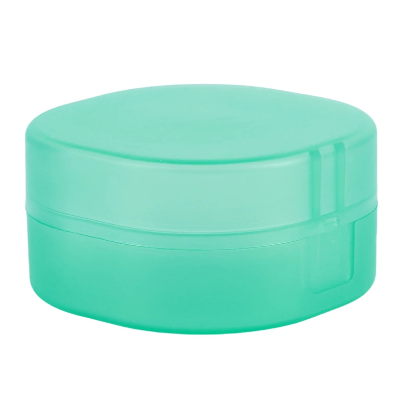 Многоцветная мини губка мыльница портативный мыльница ручной работы мыльница ванная комната коробка товары для дома - Цвет: green
