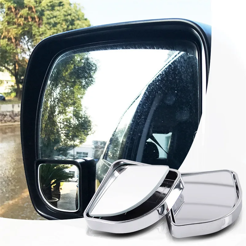 

2PCS Unframed Fan-shaped Wide Vision Car Blind Spot Mirror Car Reversing Auxiliary Mirror Must-have For Novice Driving