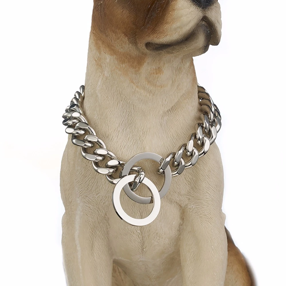 colored chain dog collars