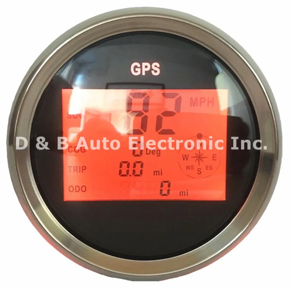 1pc Auto Tuning Gauges 85mm Digital GPS Speedometers GPS Odometers