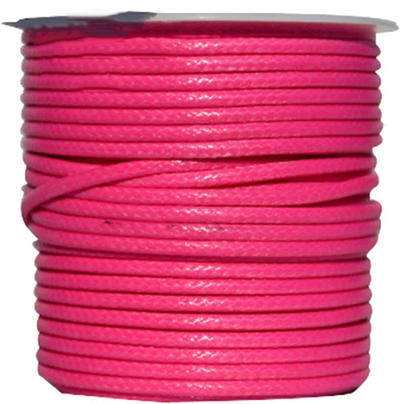 

200Yards/roll+1mm Pink Korea Cotton Waxed Wax Cord Corduroy Rope Thread+Jewelry Bracelet Necklace String Accessories