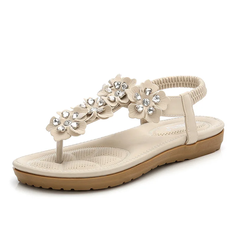 

2019 new women sandal flat heel sandalias femininas summer casual single shoes woman soft bottom slippers sandals size 35-42 254