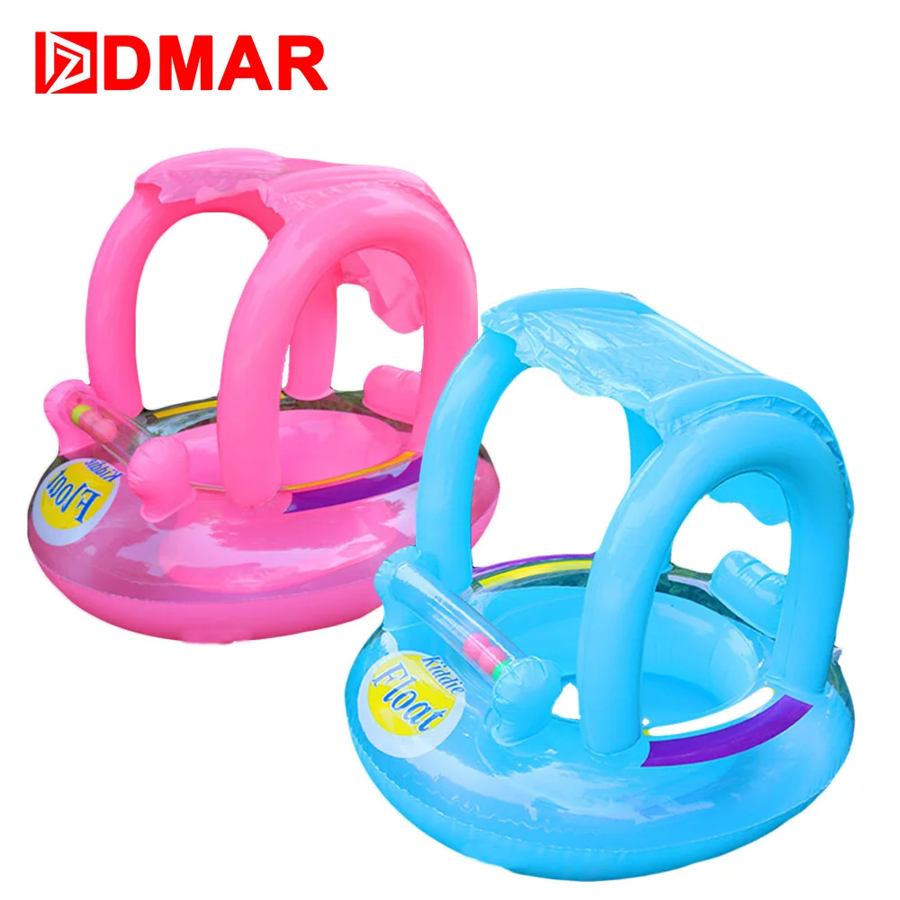 DMAR Inflatable Pool Float with Canopy for Kids Swimming ...