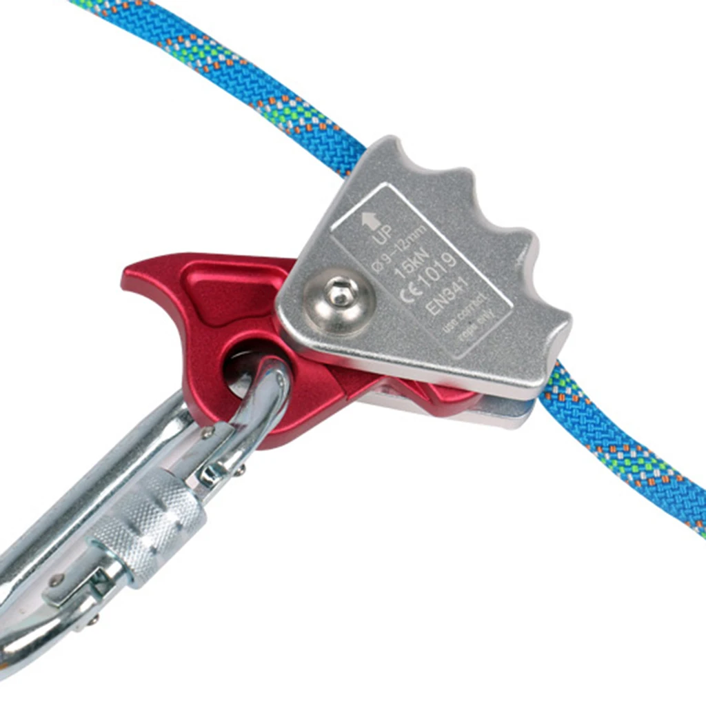

15KN Safety Rock Climbing Abseil Rope Grab Rappel Protector Fall Protection Gear for Outdoor Rock Climbing Mountaineer Accessoy