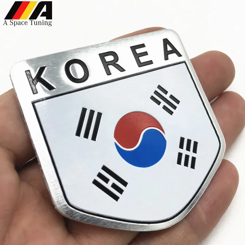 South Korea country flag shield sticker vinyl decal