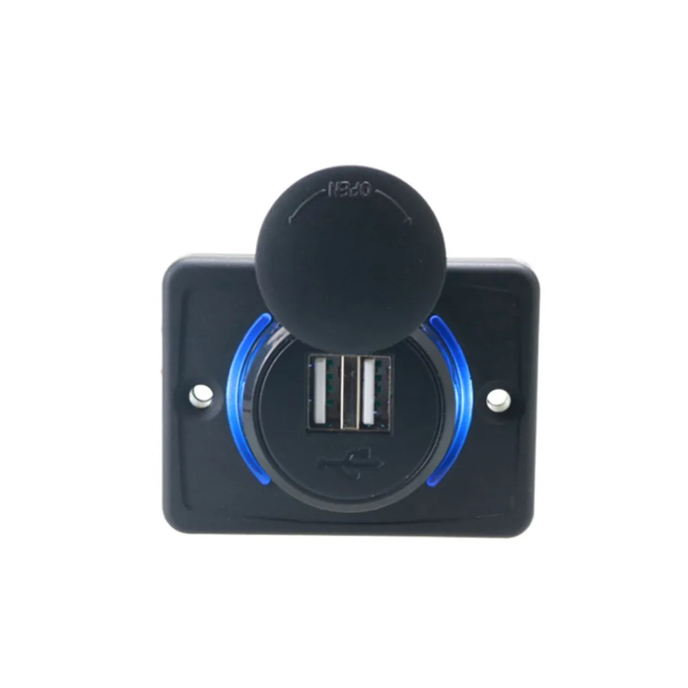 سيارة LED فتحة شاحن سيارة ثنائي USB 3.1A 12/24 V محول الطاقة المخرج العالمي مقبس USB التوصيل ل سيارة السيارات دراجة نارية حافلة