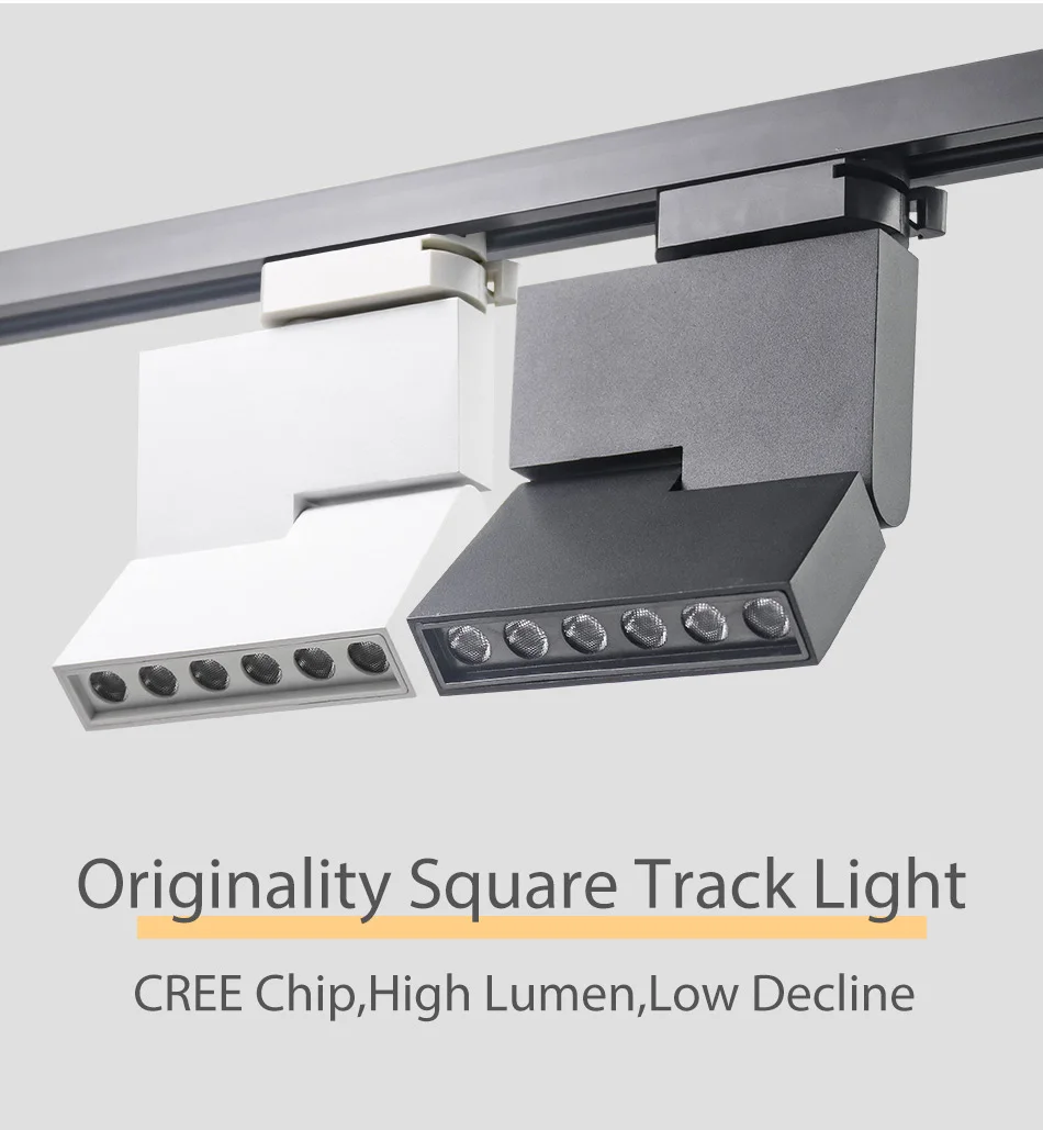 Modern LED Track Lights 12W Ceiling Rail Light Spotlight 2 Wire 3 Wire 4 Wire For Home Shoes Store Clothing Showrooms Lighting (4)