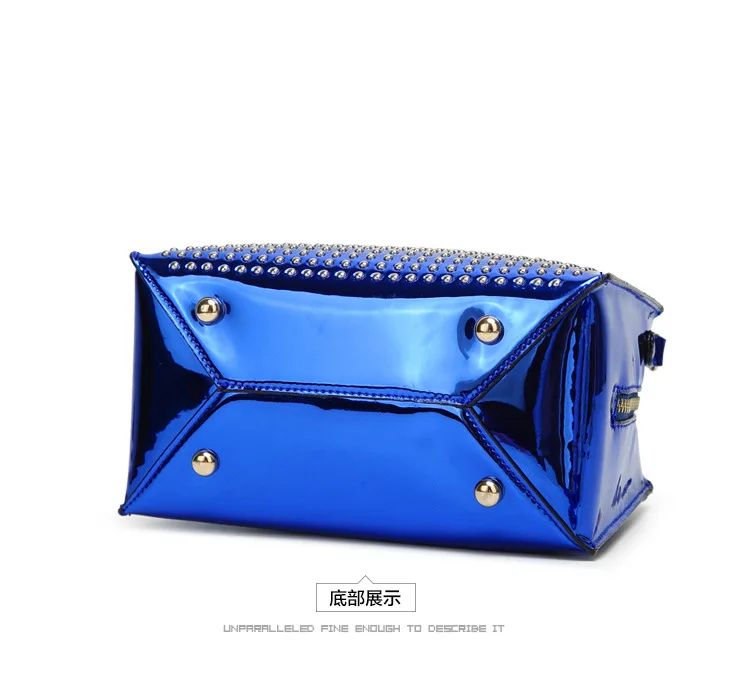 الكلاسيكية براءات الاختراع والجلود برشام حقائب كتف الأزياء وسادة crossbody النساء حقيبة يد أعلى-حقائب بيد