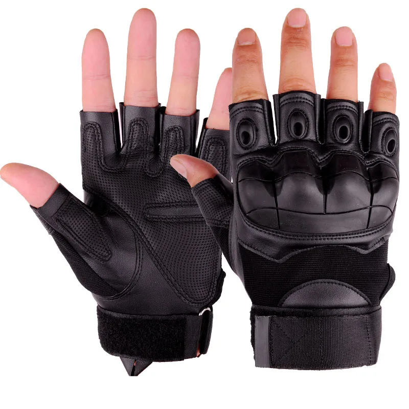 Working Gloves Men Outdoor Half-finger Tactical Gloves Bicycle Riding Training Combat Motorcycle Anti-cutting Anti-skid Glove