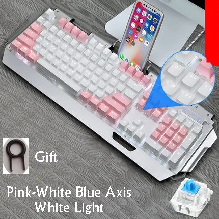 Технология Apedra X10 Ретро Круглый Светильник пишущая машинка Трансмиссия Keycap Проводная Механическая игровая клавиатура несколько светильник эффекты - Цвет: Бежевый