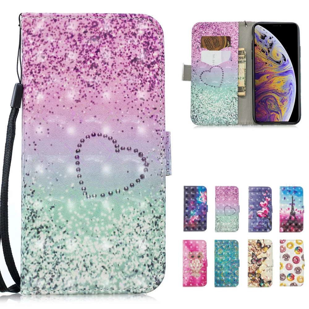 Fashion Flip PU Leather Phone Case For Samsung Galaxy J2 Prime G530 J5 J7 2017 EU Pro J4 J6 J8 2018 Cover | Мобильные телефоны и