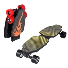 Четырехколесный Электрический скейт Складной Подвесной скутер 2 мотора Bluetooth динамик длинная доска Электрический скейтборд