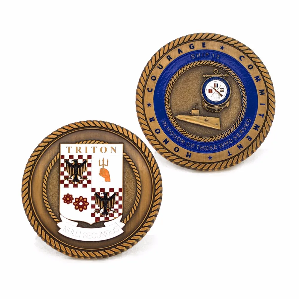 Custom Die Casting Enamel Antique Metal Coin Soft Navy Hard Silver Air Force USA Souvenir Challenge | Дом и сад