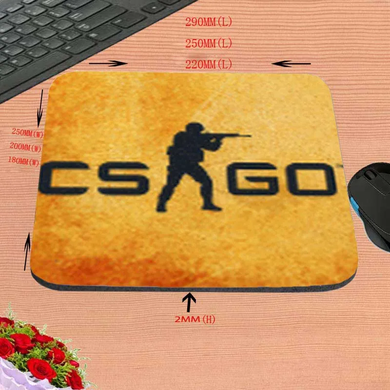 Mairuige высокое качество best игра пользовательские Cs Go Counter Strike желтый голубой Стиль Дизайн Мышь коврик Силикагель игр мыши