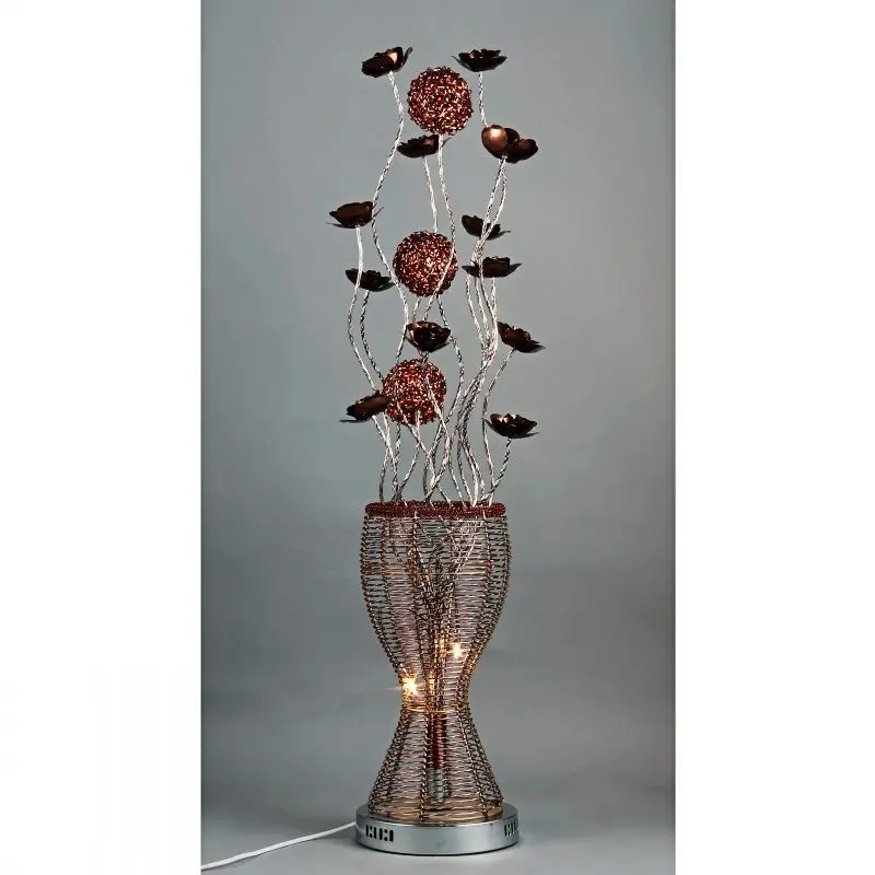 Coffee Vase Floor Lamp Aluminum Wire Aluminum Light Handmade Lamp