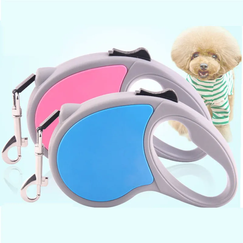 Tangle-Free Heavy Duty Retractable Dog Leash with Anti-Slip HandlStrong Nylon Tape One-Handed Harnesses Collars Outdoor MayO3 (5)