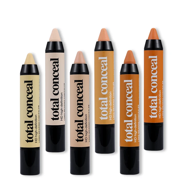 Cheap Kiss Beauty Total Conceal Pencil High definition Long wearing Concealer Stick Hide Dark Circle Blemishes Makeup Brighten Contour