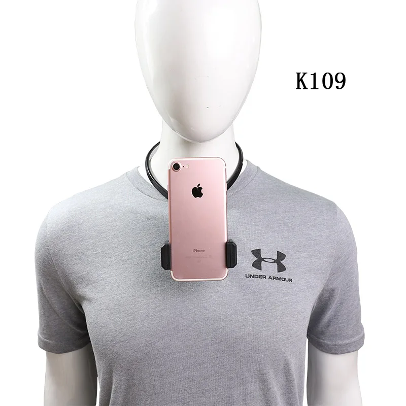 Портативный держатель смартфона на шею для POV фотографирования видео запись селфи для iPhone samsung huawei Gopro спортивные камеры