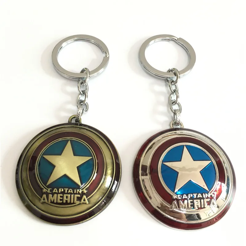 

Free Shipping DHL Movie The Avengers Iron Man Captain American Thor Keychain Metal Alloy Key Rings Wholesale 100pcs/lot