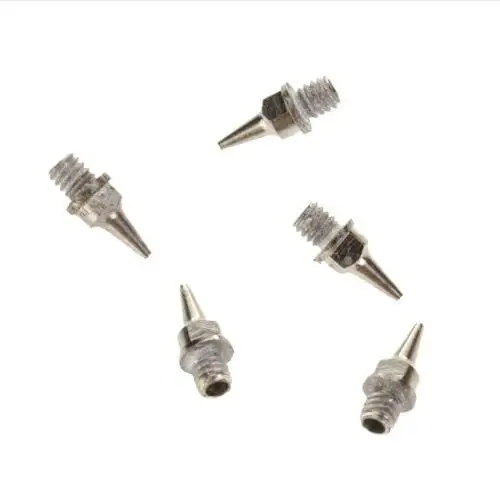 5pcs 0.3mm Nozzle Replacement Stainless Steel For Airbrush Spray Gun