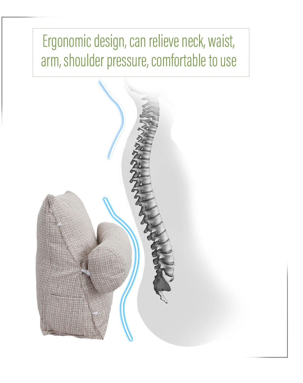 Multifunctional Sofa Throw Pillow Lumbar Cushion