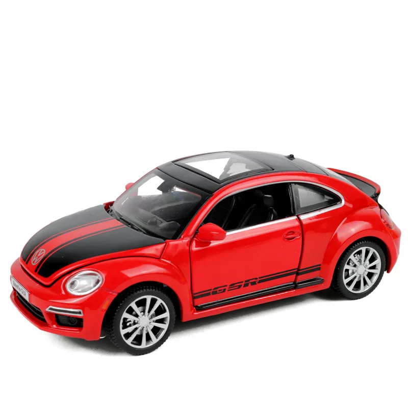 Volkswagen Beetle GSR 1:32 С оттягивающейся спинкой из оптического сплава discast уличный металлический бизнес-автомобиль модель детская игрушка