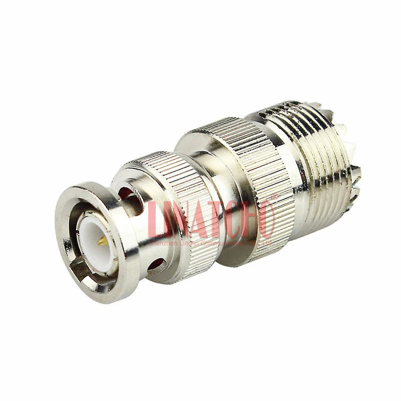 10 pcs 50 ohm straight pl259 uhf female to bnc male adaptor Connector for Two-way Radio and Cable Extension 10 pcs 50 ohm straight pl259 uhf female to bnc male adaptor Connector for Two-way Radio and Cable Extension