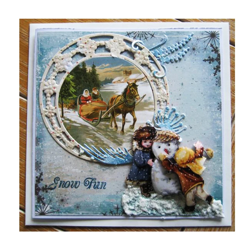 

JC Metal Cutting Dies for Scrapbooking Dies Cut Stencil Garland Background for Card Making Folder Paper Handmade Album Craft Die