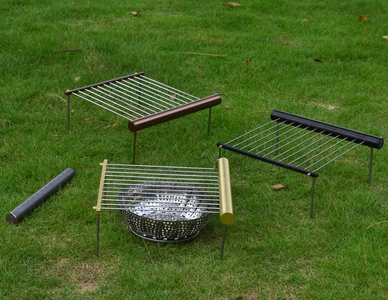 SRDWOSStainlesssteelportableminicharcoalbbqgrillforoutdoor