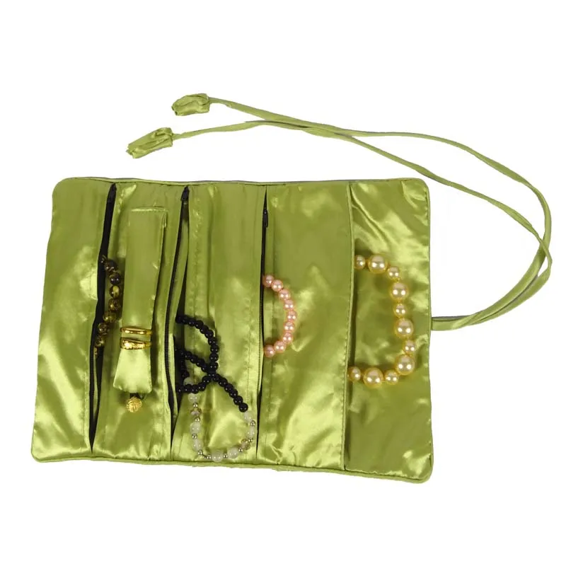 Multifunctional Jewelry Display Organizer Ring Roll Bag Personalized Brocade Jewelry Pouch Chinese 27*20CM Jewelry Packaging