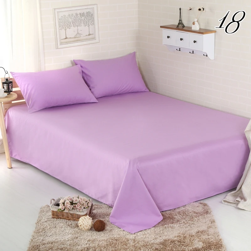 De Cama Lençóis de Cama Folha Plana Lençol Sólida Branco 220*240