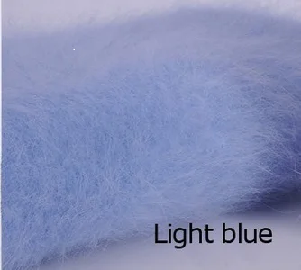 50 см воротник плюшевый норковый кашемировый свитер с высоким воротом женское толстое теплое пальто женская Норковая рубашка JN456 - Цвет: light blue